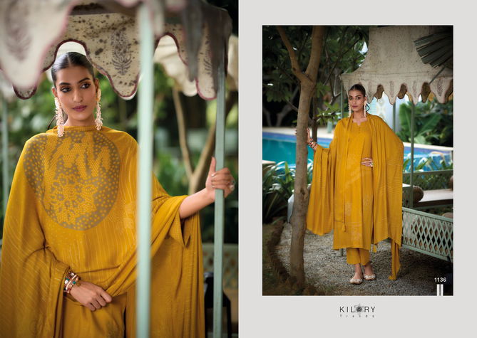 Raas by Kilory Viscose Pashmina Digital Printed Dress Material Wholesale Shop In Surat